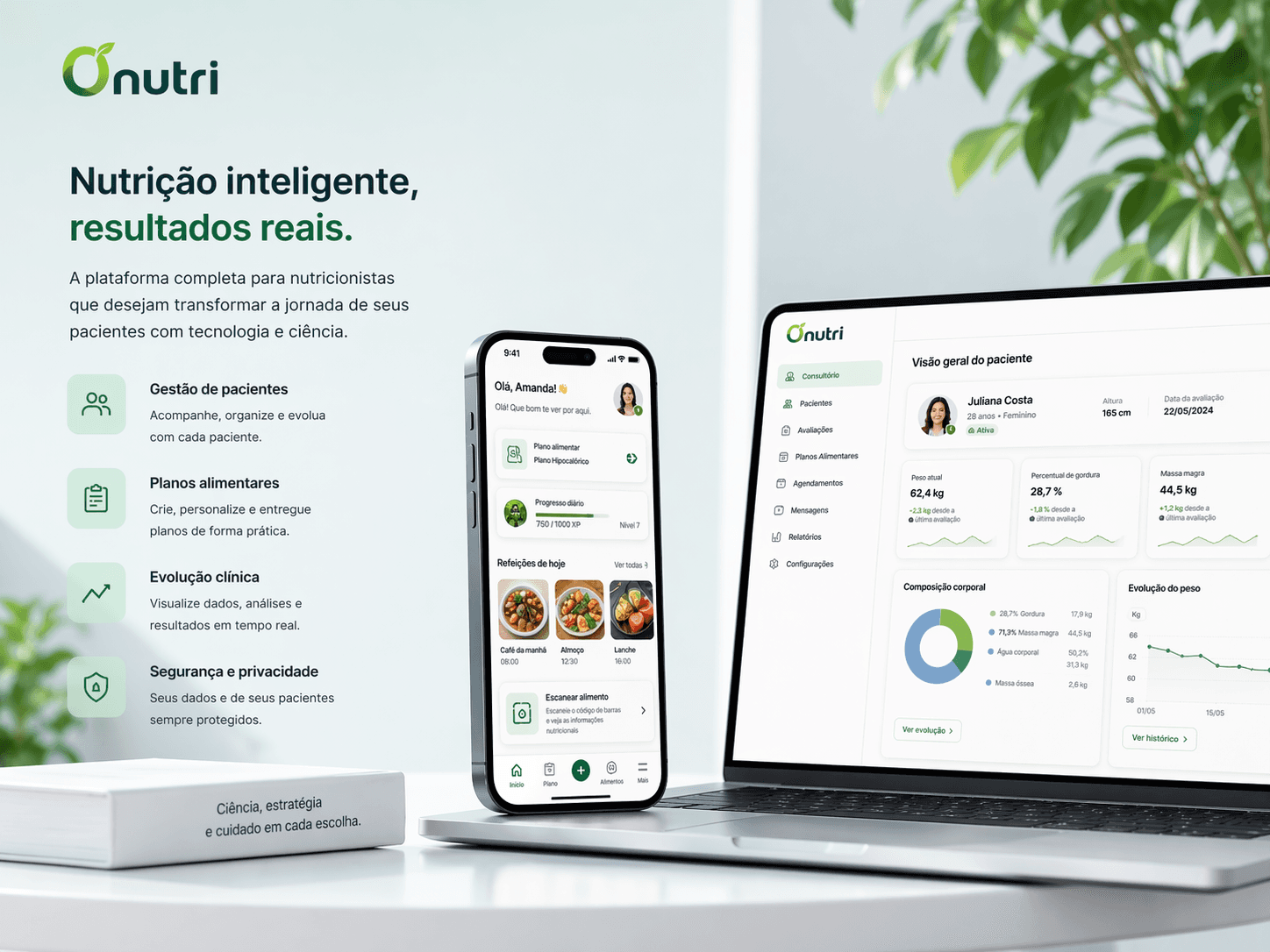ONutri: nutrição inteligente e gestão para nutricionistas.